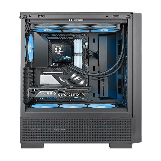 Thermaltake CL-W474-PL12SW-A TH360 V3 Ultra ARGB Dissipatore AIO Liquid Cooler 360mm LCD 3.95'' ARGB Sync 2500 rpm 37.8 dB colore Nero