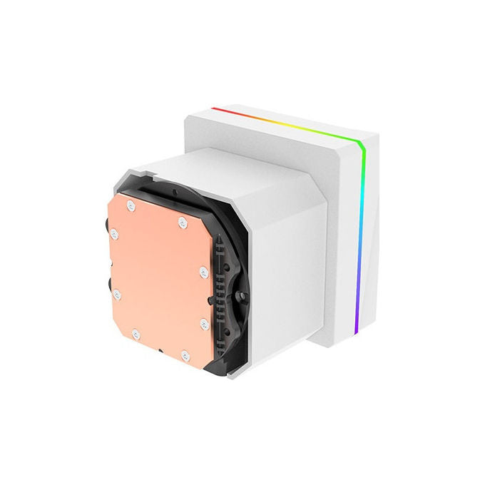 Thermaltake CL-W476-PL12SW-A TH360 V3 Ultra ARGB Dissipatore a Liquido AIO 360mm Display LCD 3.95'' 3x120mm ARGB AM5 AM4 LGA1851 colore Bianco