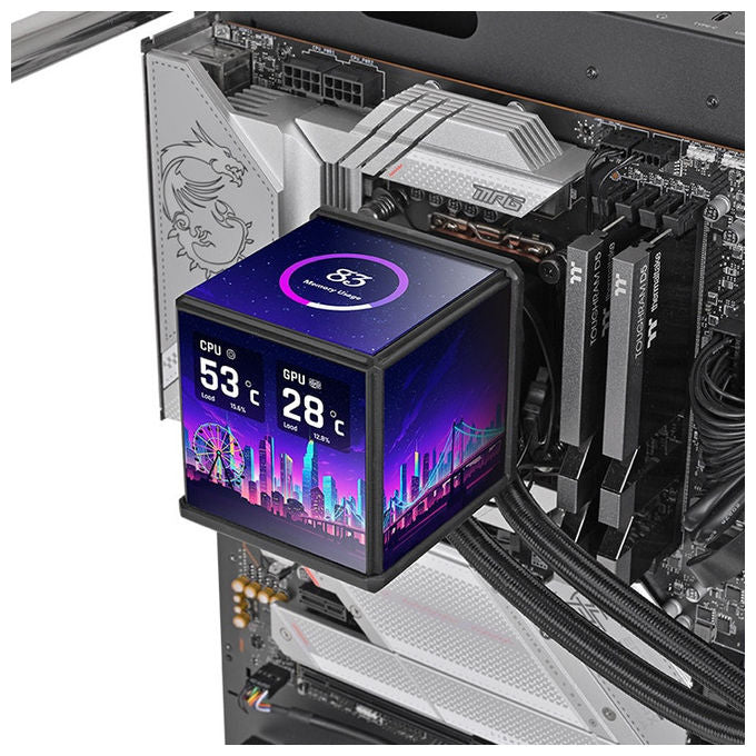 Thermaltake CL-W481-PL12SW-A MINECUBE 360 Ultra Dissipatore a Liquido AIO 3 ventole 12 cm 2000 rpm 32,5 dB colore Nero
