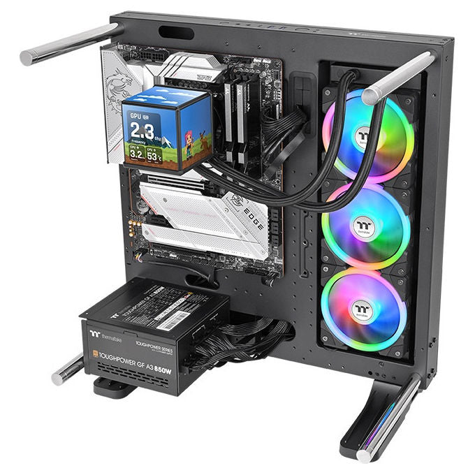 Thermaltake CL-W481-PL12SW-A MINECUBE 360 Ultra Dissipatore a Liquido AIO 3 ventole 12 cm 2000 rpm 32,5 dB colore Nero