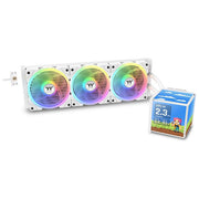 Thermaltake CL-W482-PL12SW-A MINECUBE 360 Ultra Raffreddatore Liquido AIO 360mm 3 Ventole 120mm ARGB colore Bianco