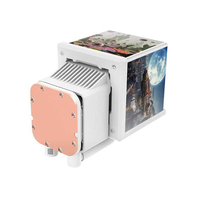 Thermaltake CL-W482-PL12SW-A MINECUBE 360 Ultra Raffreddatore Liquido AIO 360mm 3 Ventole 120mm ARGB colore Bianco