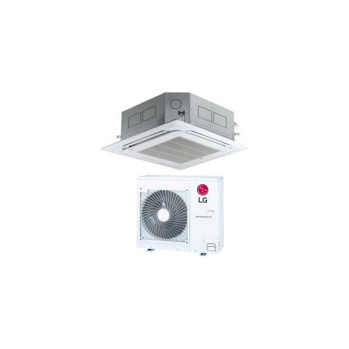 LG CT24F Condizionatore fisso Cassetta 4 vie Inverter 24000 BTU SEER 3.52 SCOP 4.2 53 dB R32 colore Bianco