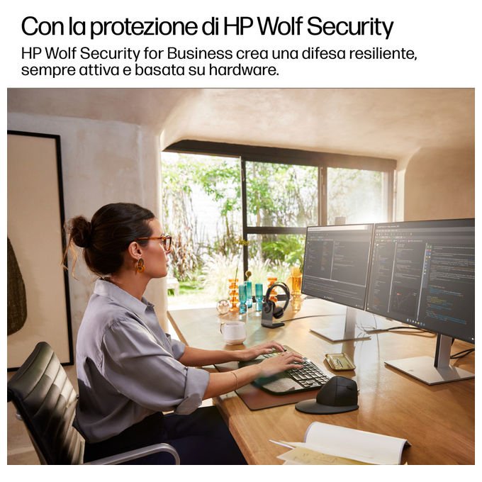 HP D59LVET EliteDesk 8 SFF G1i PC Desktop AI Intel Core Ultra 5 235 16 GB DDR5 512 GB SSD NVMe Windows 11 Pro colore Nero