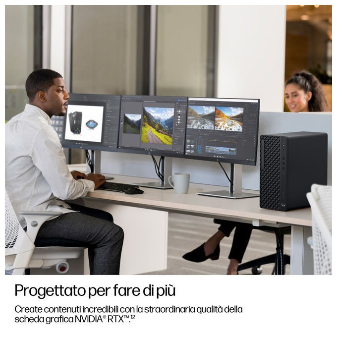 HP D5BC9ET EliteDesk 8 Tower G1i PC Desktop AI Intel Core Ultra 9 285 32 GB DDR5 1 TB SSD NVMe Wi-Fi 7 Windows 11 Pro colore Nero