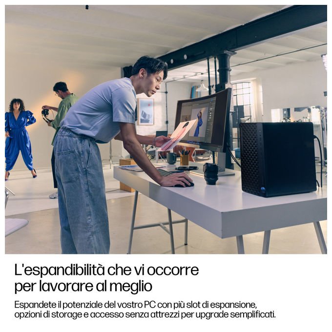 HP D5BC9ET EliteDesk 8 Tower G1i PC Desktop AI Intel Core Ultra 9 285 32 GB DDR5 1 TB SSD NVMe Wi-Fi 7 Windows 11 Pro colore Nero