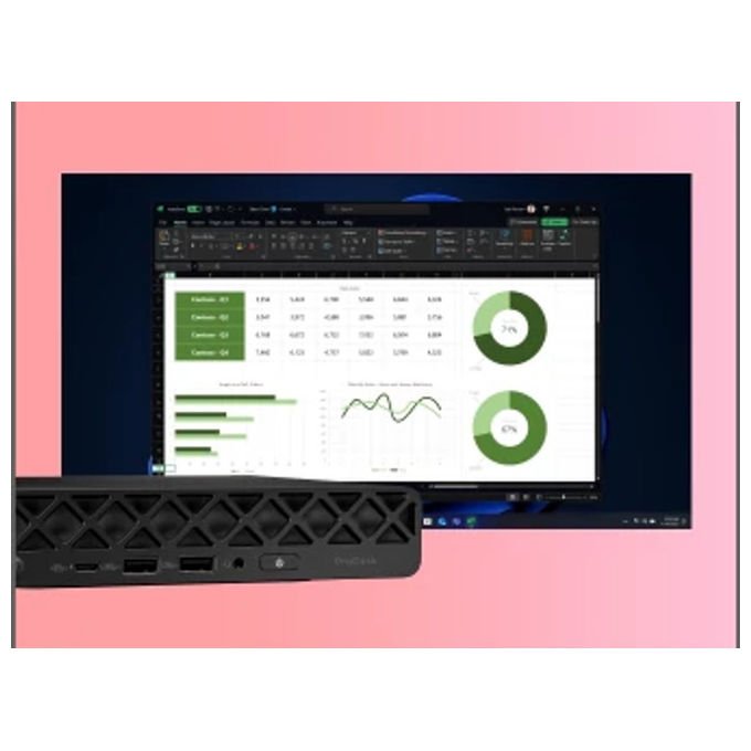 HP D5BM8ET ProDesk 4 Mini G1i Mini PC Intel Core Ultra 7 265T 24 GB DDR5 1 TB SSD NVMe Wi-Fi 6E Windows 11 Pro colore Nero