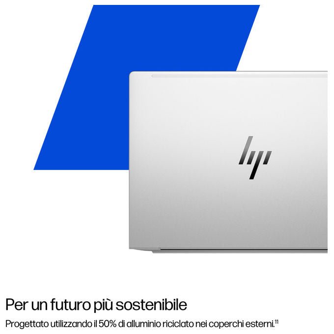 HP D76K6ET EliteBook 6 G1i Notebook AI PC 14'' Intel Core Ultra 5 235U 16 GB DDR5 512 GB SSD NVMe Wi-Fi 6E Windows 11 Pro colore Argento