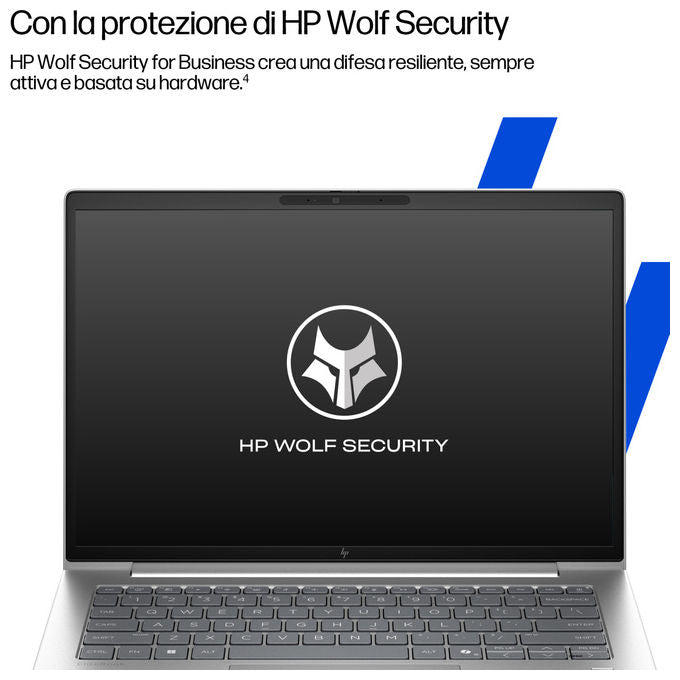 HP D76KBET EliteBook 6 G1i Notebook AI PC Intel Core Ultra 7 255U 14 pollici WUXGA 16 GB RAM 512 GB SSD Windows 11 Pro colore Argento