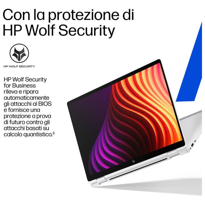 HP D87ZSAT EliteBook X Flip G2i Notebook 2 in 1 14'' Intel Core Ultra 5 325 16 GB RAM 512 GB SSD NVMe Wi-Fi 7 Windows 11 Pro colore Argento