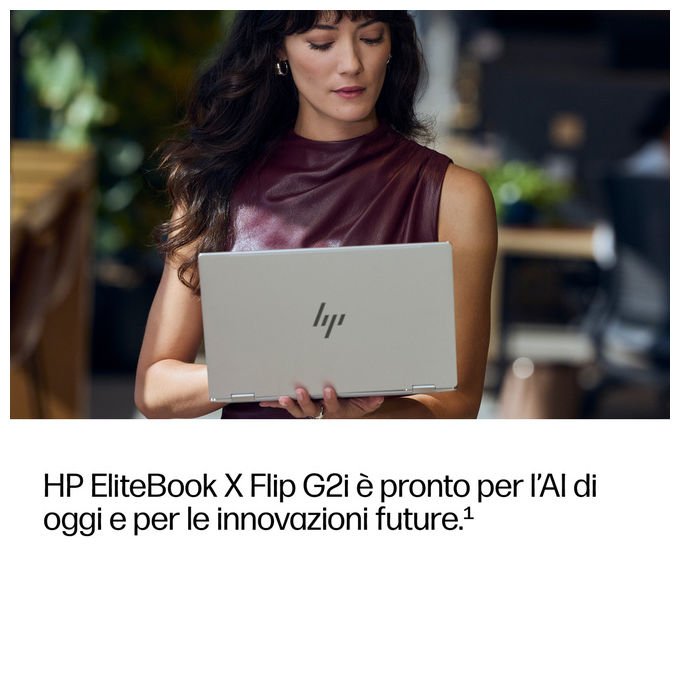 HP D87ZSAT EliteBook X Flip G2i Notebook 2 in 1 14'' Intel Core Ultra 5 325 16 GB RAM 512 GB SSD NVMe Wi-Fi 7 Windows 11 Pro colore Argento