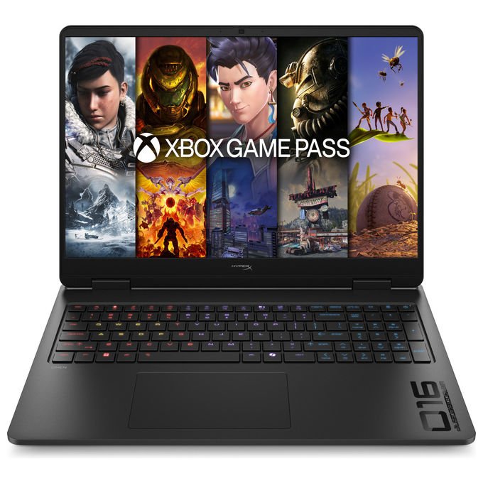 HP D90B8EA OMEN 16 Laptop Gaming Intel Core Ultra 7 255HX 16'' 2.5K 240Hz 16 GB DDR5 RTX 5060 8 GB Wi-Fi 6 Windows 11 colore Nero