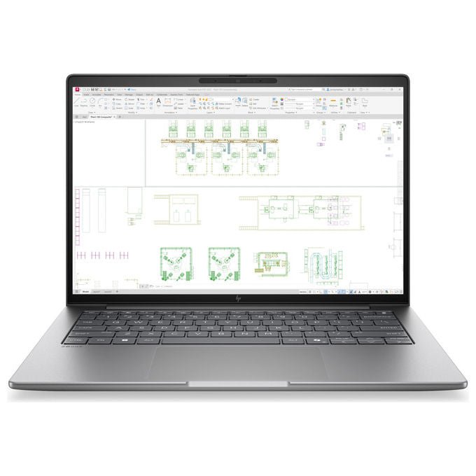HP DK1M0ET Laptop Copilot+ Intel Core Ultra 7 14 pollici WUXGA 24 GB DDR5 512 GB SSD Windows 11 Pro colore Argento