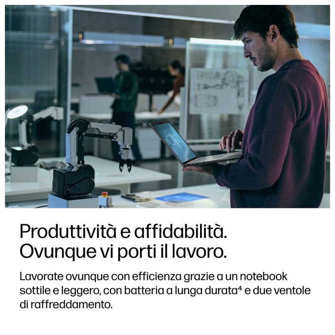 HP DK1M5ET ZBook 8 Laptop 16'' AMD Ryzen AI 7 PRO 24 GB DDR5 1 TB SSD AMD Radeon 860M Wi-Fi 7 Windows 11 Pro colore Argento