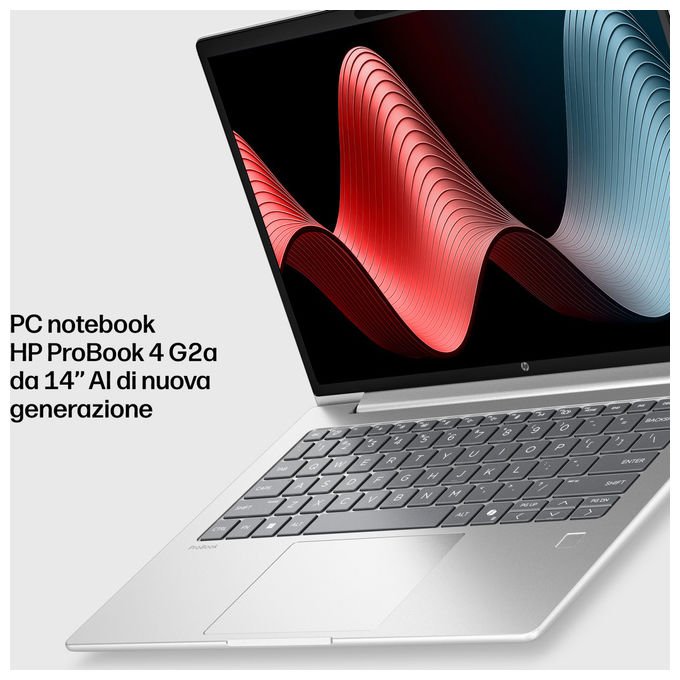 HP DL5N4AT#ABZ ProBook 4 G2a Notebook Android RAM 24GB SSD 512GB Wi-Fi 7 colore Argento