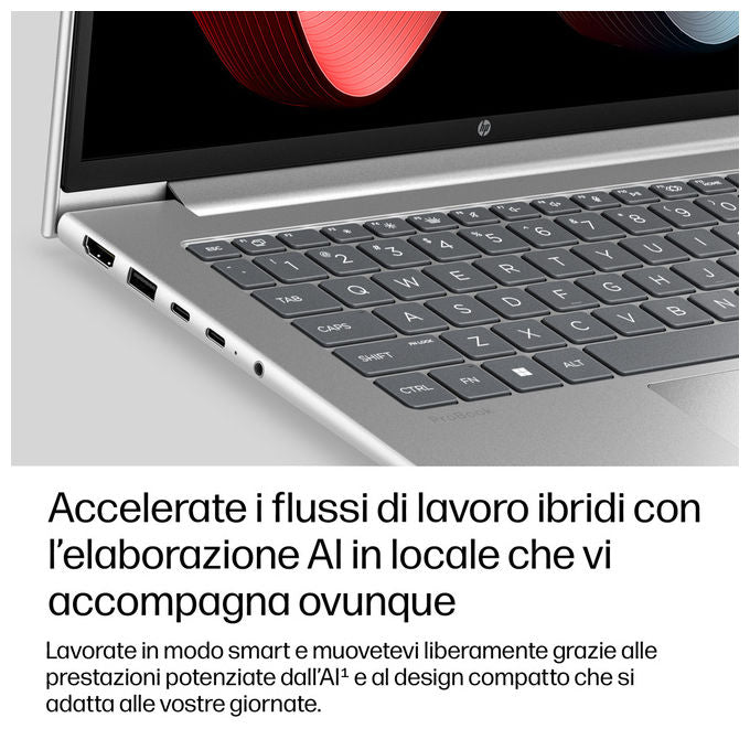 HP DL5N4AT#ABZ ProBook 4 G2a Notebook Android RAM 24GB SSD 512GB Wi-Fi 7 colore Argento