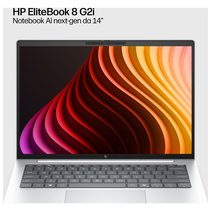 HP DL5P9AT EliteBook 8 G2i Notebook 14'' Intel Core Ultra 5 325 16 GB RAM 512 GB SSD OLED WUXGA Wi-Fi 7 Windows 11 Pro colore Argento