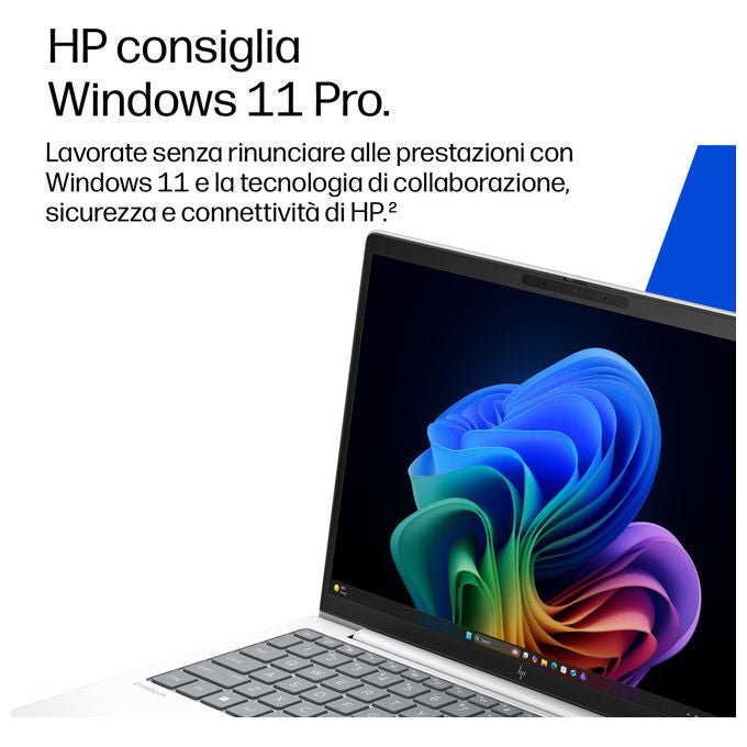HP DL5Q1AT EliteBook 8 G2i Notebook 13.3'' Intel Core Ultra 7 325 16 GB SSD 512 GB Wi-Fi 7 Windows 11 Pro colore Argento