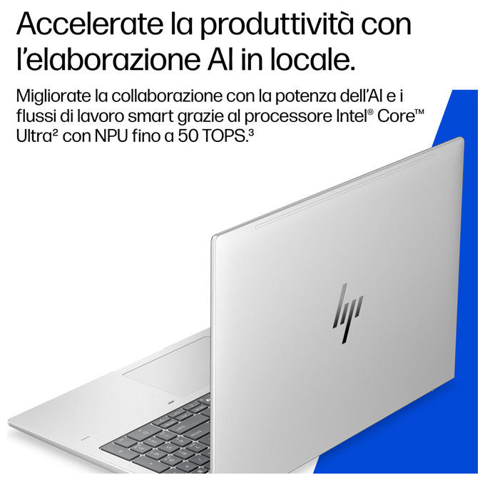 HP DL5Q5AT EliteBook 6 G2i Notebook 16'' Intel Core Ultra 7 355 32 GB DDR5 1 TB SSD NVMe Wi-Fi 7 Windows 11 Pro colore Argento