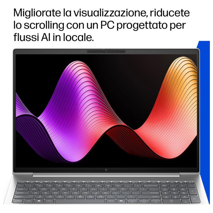 HP DL5Q9AT EliteBook 6 G2i Notebook 16'' Intel Core Ultra 5 325 16 GB DDR5 512 GB SSD NVMe Wi-Fi 7 Windows 11 Pro colore Argento