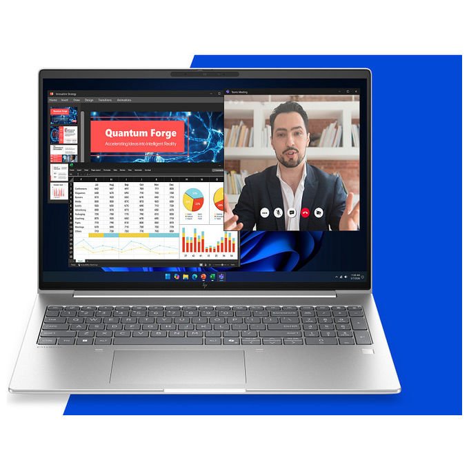 HP DL5Q9AT EliteBook 6 G2i Notebook 16'' Intel Core Ultra 5 325 16 GB DDR5 512 GB SSD NVMe Wi-Fi 7 Windows 11 Pro colore Argento