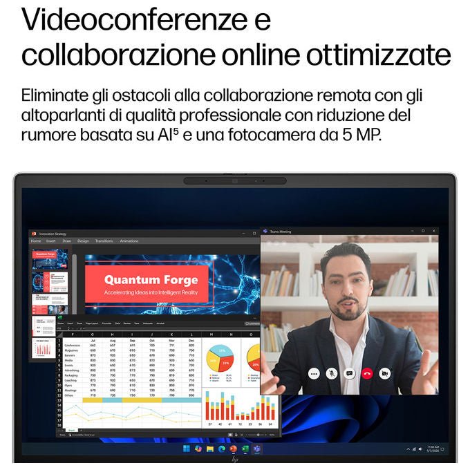 HP DL5R4AT EliteBook 6 G2i Notebook 14'' Intel Core Ultra 5 325 24 GB DDR5 512 GB SSD NVMe Wi-Fi 7 Windows 11 Pro colore Argento