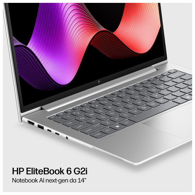HP DL5R5AT EliteBook 6 G2i Notebook 14'' Intel Core Ultra 5 325 16 GB DDR5 512 GB SSD Wi-Fi 7 Windows 11 Pro colore Argento