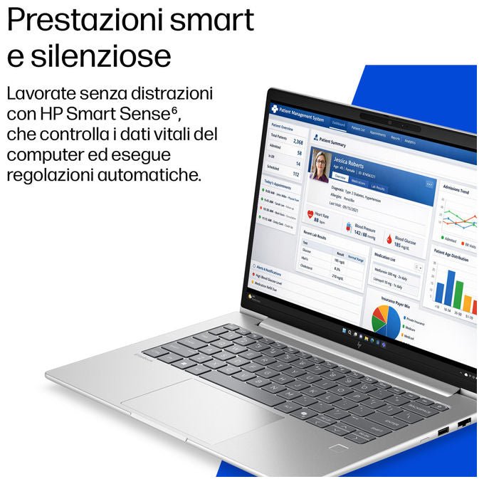 HP DL5R5AT EliteBook 6 G2i Notebook 14'' Intel Core Ultra 5 325 16 GB DDR5 512 GB SSD Wi-Fi 7 Windows 11 Pro colore Argento