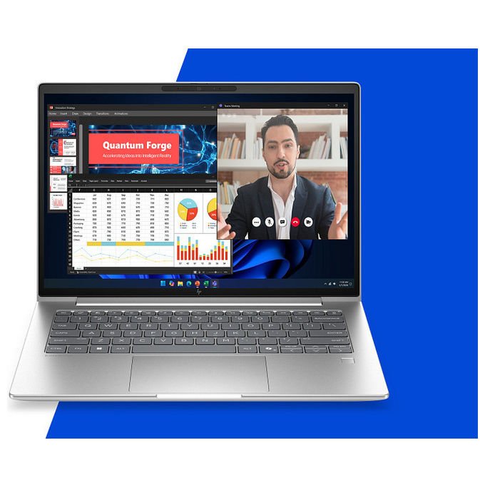 HP DL5U3AT EliteBook 6 G2a Notebook 14'' AMD Ryzen AI 5 16 GB DDR5 512 GB SSD NVMe Wi-Fi 7 Windows 11 Pro colore Argento
