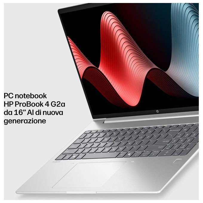 HP DP9J6AT ProBook 4 G2a Notebook 16'' AMD Ryzen AI 5 430 16GB RAM 512GB SSD Windows 11 Pro colore Argento