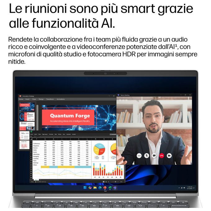 HP DP9K0AT ProBook 4 G2a Notebook 14 pollici AMD Ryzen AI 5 430 16GB RAM 512GB SSD NVMe Windows 11 Pro colore Argento
