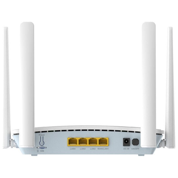 D-Link G416C Router Wireless 4G LTE Wi-Fi 6 Dual Band 2.4 5GHz 1500 Mbit-s Gigabit Ethernet colore Bianco