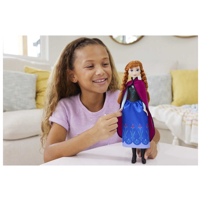 Mattel HLW49 Disney Frozen Bambola Anna Fashion 29 cm abito rimovibile colore Multicolore