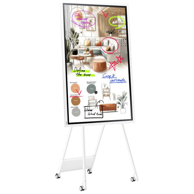 Samsung WM55FX Flip Pro Display Interattivo Touch 55'' 4K UHD Tizen 9.0 Wi-Fi colore Grigio Bianco