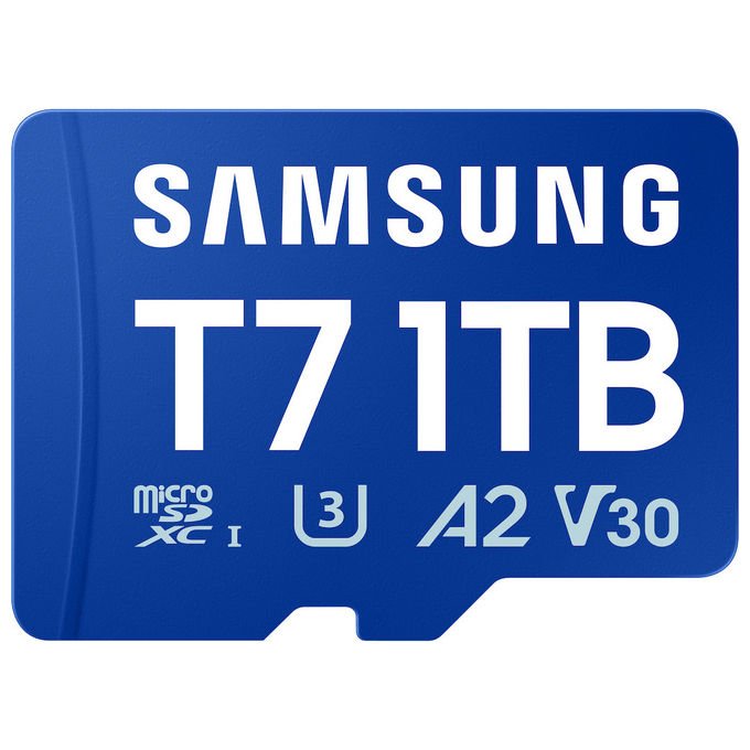 Samsung MB-MB1T0T-WW T7 Scheda microSDXC 1 TB UHS-I U3 V30 A2 170 MB-s colore Blu