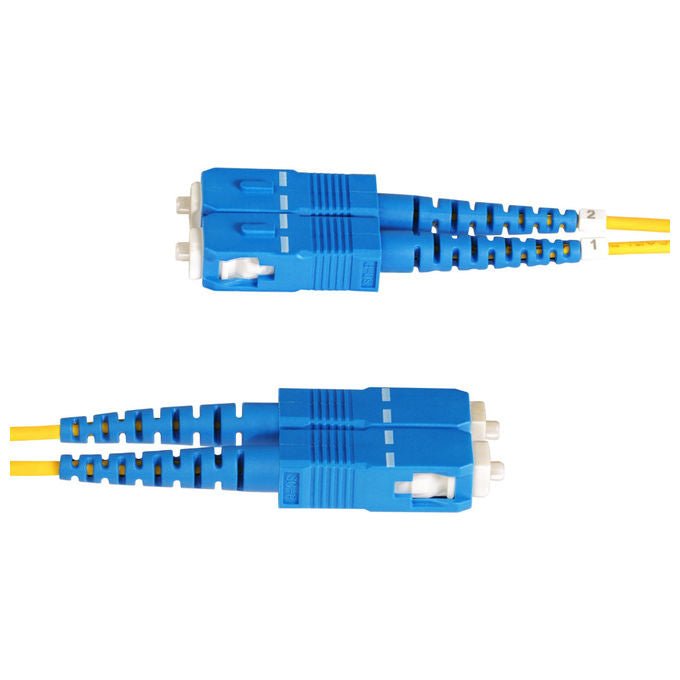 StarTech.com SMLCSC-OS2-20M Cavo Patch Fibra Ottica OS2 Monomodale Duplex LC SC UPC 20m 9-125µm LSZH colore Giallo