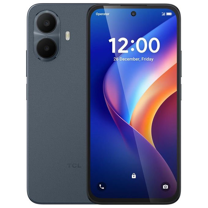 TCL K70 Smartphone 4G 6.8'' 4GB 128GB MediaTek Helio G100 Turbo NFC IP64 5200 mAh colore Midnight Black