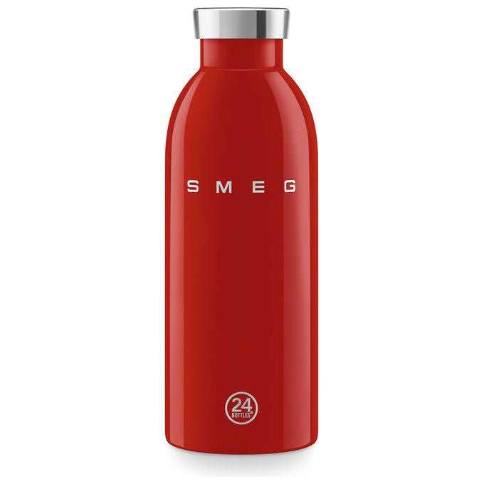 Smeg WBF01RD Borraccia Termica 500 ml Doppia Parete Acciaio Inox 18-8 Isolamento 24h freddo 12h caldo colore Rosso