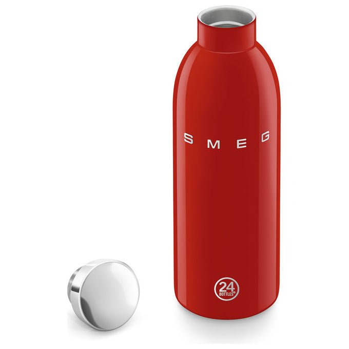 Smeg WBF01RD Borraccia Termica 500 ml Doppia Parete Acciaio Inox 18-8 Isolamento 24h freddo 12h caldo colore Rosso