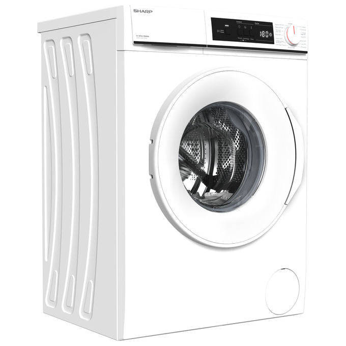 Sharp ES-NFA612BWNA Lavatrice Frontale 6 Kg 1400 rpm Classe A Motore Inverter Allergy Smart 15 programmi (84.5x59.7x49.7 cm) colore Bianco