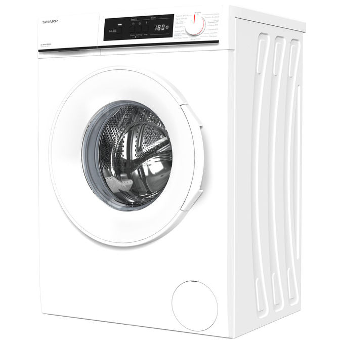 Sharp ES-NFA612BWNA Lavatrice Frontale 6 Kg 1400 rpm Classe A Motore Inverter Allergy Smart 15 programmi (84.5x59.7x49.7 cm) colore Bianco