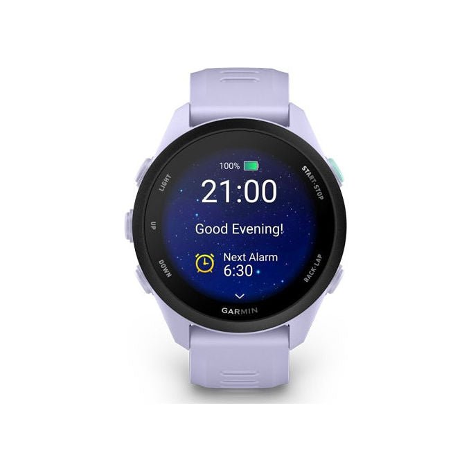 Garmin 010-04307-03 Forerunner 70 Smartwatch GPS AMOLED 1.2'' 80+ Sport 5 ATM 13 giorni batteria colore Lavanda