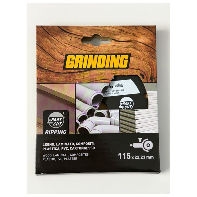 Grinding UM1663 Fast Cut Ripping Disco Multimateriale 115 mm foro 22,23 mm legno laminati plastica PVC cartongesso