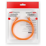 Hikvision DS-1NP6UEC0-OR Cavo di Rete Patch Cord Cat6 U-UTP RJ45 24AWG Cu 1 m colore Arancione