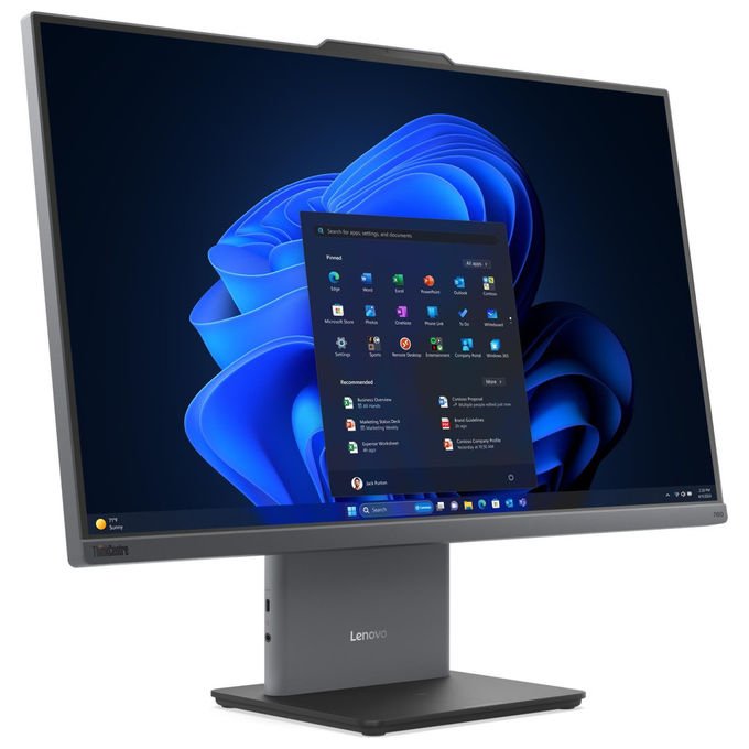 Lenovo 13QH0026IX ThinkCentre neo 50a 24 Gen 6 PC All-in-one 23.8'' Full HD IPS Intel Core Ultra 7 256V 16 GB RAM 512 GB SSD NVMe Wi-Fi 6 Windows 11 Pro colore Grigio