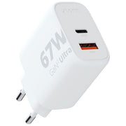 Xtorm XEC067 GaN2 Ultra Caricatore da Parete 67W USB-C PD USB-A Quick Charge 3.0 2 Porte colore Bianco