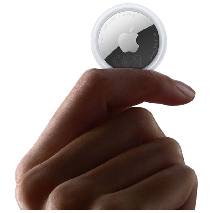 Apple MFE94ZY-A AirTag Cercatore Bluetooth NFC IP67 Batteria CR2032 colore Bianco Argento
