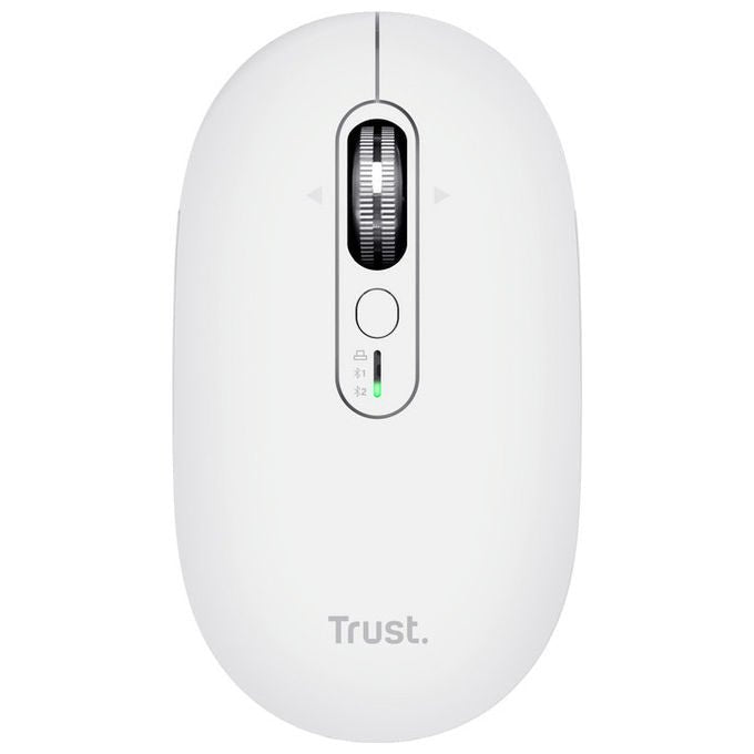 Trust 26019 Seron Slim Multi Mouse Wireless Bluetooth Ottico 3200 DPI 7 Tasti Silenzioso Ricaricabile colore Bianco