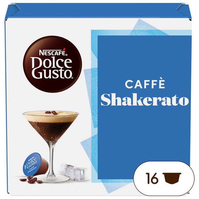 Nescafé 12602908 Dolce Gusto Capsule Caffe' Shakerato 16 capsule compatibili Dolce Gusto