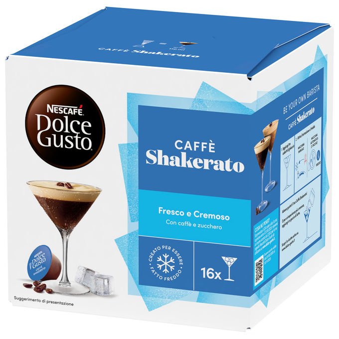 Nescafé 12602908 Dolce Gusto Capsule Caffe' Shakerato 16 capsule compatibili Dolce Gusto